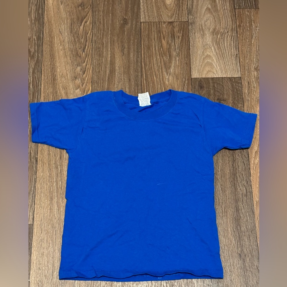 Jerzees Solid Blue Youth Shirt Size XS